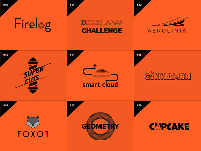 50 days logo challenge 10-18