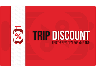 Discount card for Trip Discount design discount discount card graphicdesign typography