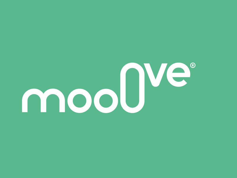 Mooove flexible geometric identity logo logotype