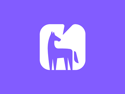 Horse Analytics Logo app brand design flat horse icon logo