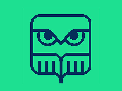 OWL Startups icon line logo design marker minimal owl