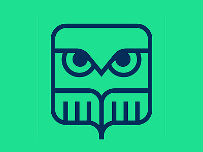 OWL Startups icon line logo design marker minimal owl