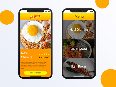 menu detail depula olamita 1.0 app branding design ui ux