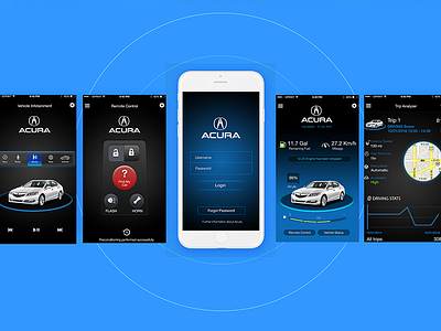 Honda Acura iPhone App Design