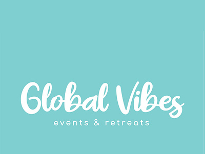 Global Vibes | events & retreats - logo design branding design logo ui