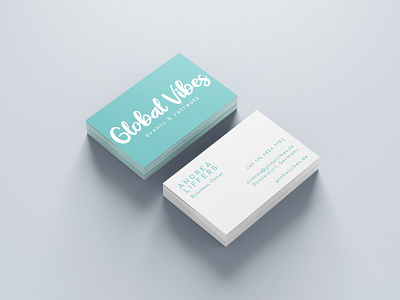 Global Vibes Business Cards branding design logo