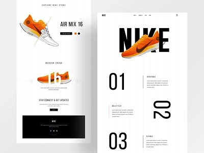 Nike Website Design Concept branding dribbble homepage homepage design nike nike air nike air max nike running nike shoes turjadesign ui web design webdesign website website builder website concept website design websites