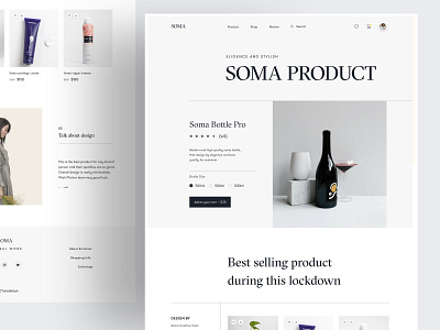 Soma Product Design 2020 agency website branding dribbble homepage homepage design homepagedesign landing page social soma soma ui turjadesign webdesign website website design