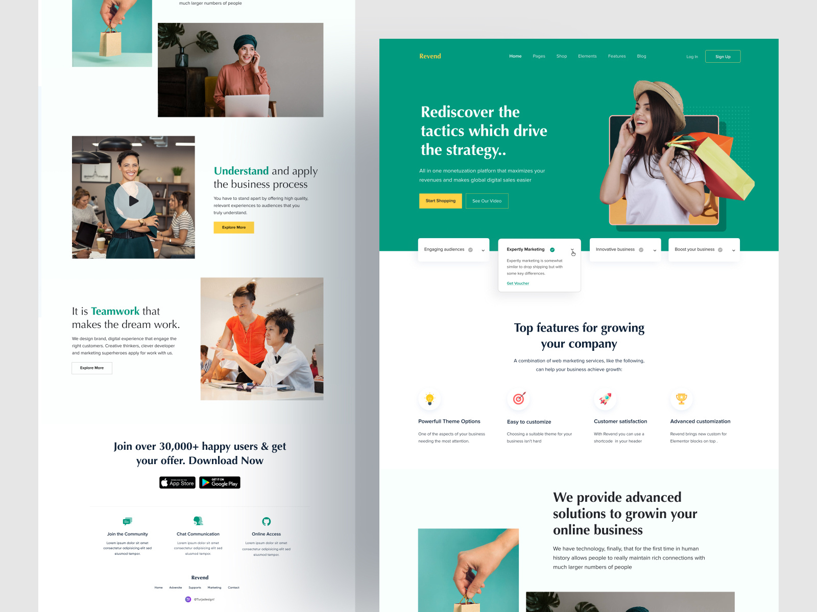 Revend Web Exploration 2021 by Turja Sen Das Partho on Dribbble