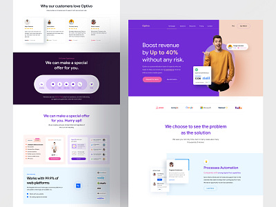 Optivo Web Exploration 2021 branding design dribbble homepage homepage design landing page turjadesign ui web design webdesign website website concept website design