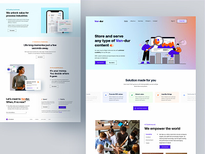 Van-dur Homepage Design 2021