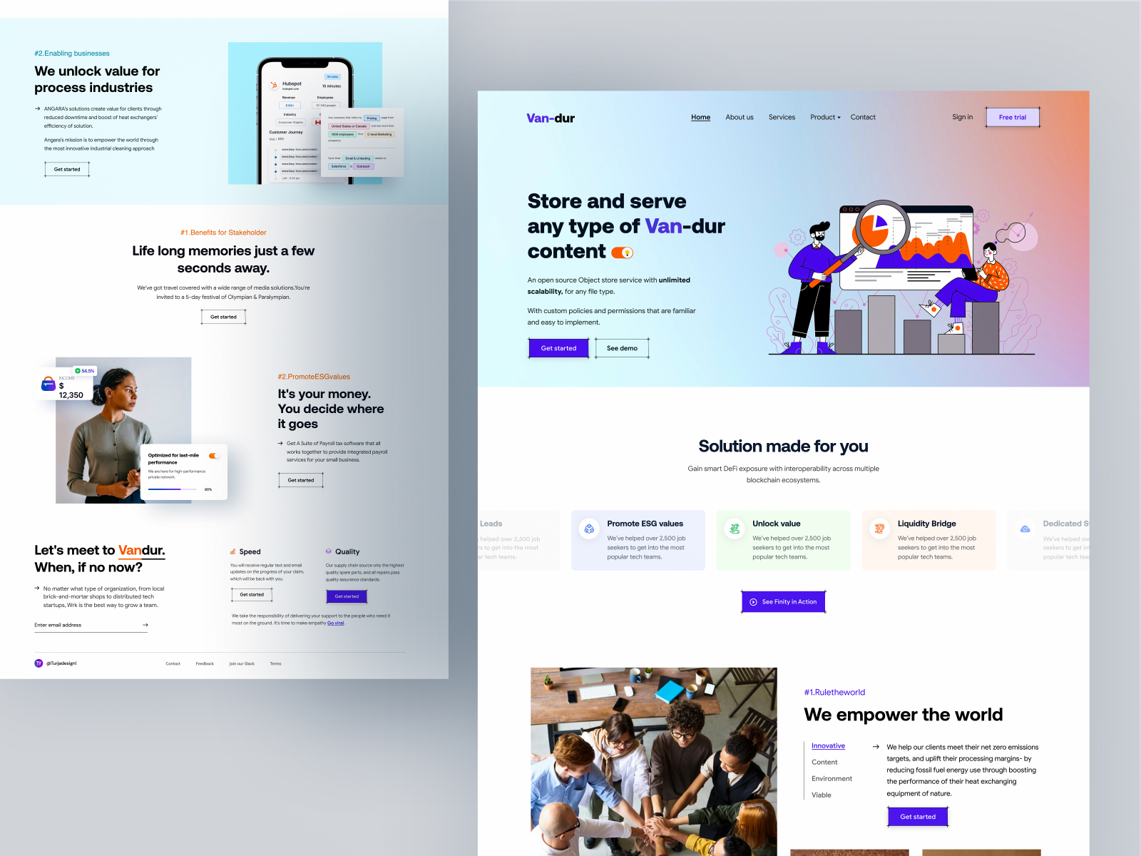 Van-dur Homepage Design 2021 by Turja Sen Das Partho on Dribbble