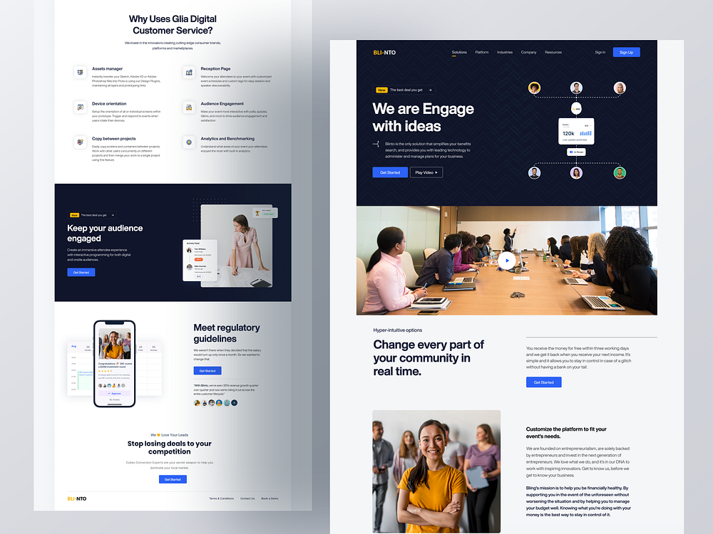 Blinto Homepage Concept 2021 by Turja Sen Das Partho on Dribbble