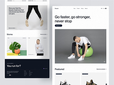 Roston Homepage Ui Design 2021