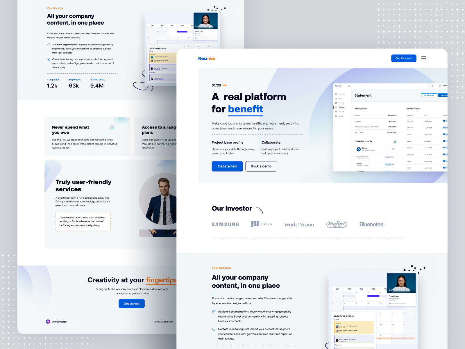 REU-WS WEBSITE 2022 by Turja Sen Das Partho on Dribbble