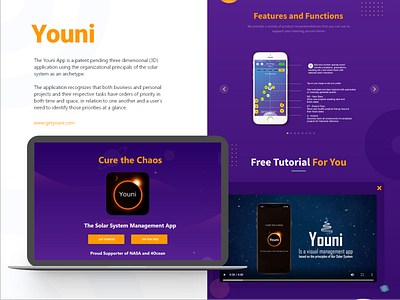 youni app art branding design features free functions icon illustration illustrator logo solarsystem tutroial typography ui ux vector web website youni