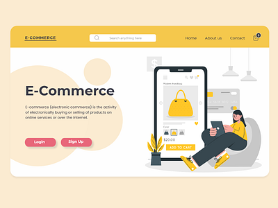 E-Commerce  Landing page