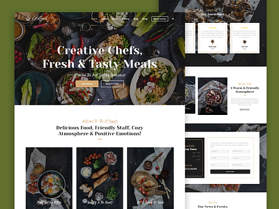 Delicious food app art branding design flat food illustration logo minimal typography ui vector web