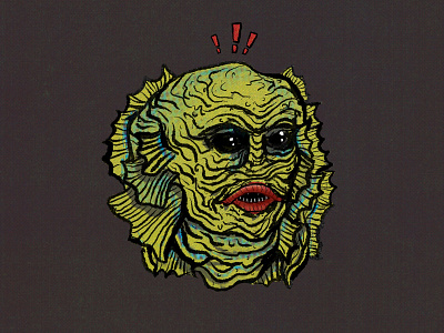 Arsehole of the Black Lagoon album art branding character comic art design graphic design grunge halloween illustraion monsters retro scary vintage vintage logo