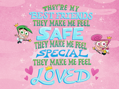 Illustration done for Nickelodeon's Fairly Odd Parents branding cartoons design grunge hand lettering illustraion illustrated type illustration photohop procreate typography vintage illustration