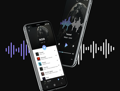Music Player UI app dailyui dark theme dark ui design minimal music player ui uidesign