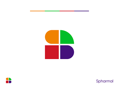 Spharmal | Brand Identity abstract abstract logo adobe illustrator art brand branding business colorful creative design digital illustration medical medical care medicine minimal modern ui vector web