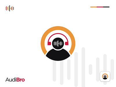 AudiBro | Music App Logo app audio brand identity branding design flat flat design icon iconography logo design logodesign logomark logos logotype minimal minimalist logo music app spotify ui vector