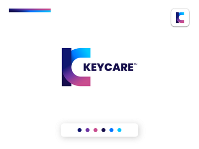 KEYCARE | Rebound Shot | Unfold app brand identity branding design flat icon illustration logo logo design logodesign logomark logos logotype minimalist