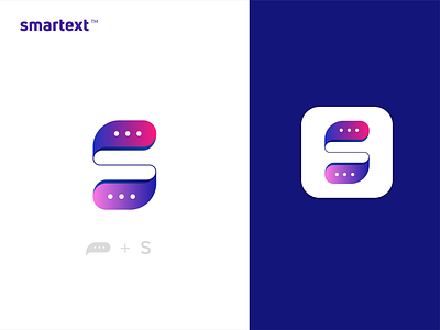 smartext | Logo & Brand Identity best logo brand identity branding chat logo design flat gradient logo letter logo logo logo design logo trends logodesign logomark logos logotype minimal minimalist logo modern modern logo s ltter logo