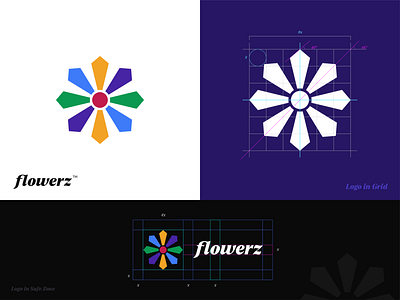 Flowerz | Logo & Brand Identity Design best logo brand identity branding design flower logo logo design logodesign logomark logos logotype minimal minimalist modern online shop startup unique visual identity