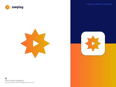 Sunplay | Logo & Brand Identity audio best logo brand identity branding entertainment flat logo logo design logodesign logomark logos logotype minimal minimalist modern music play button sun logo unique concept video