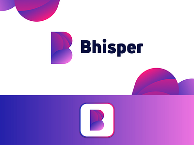 Bhisper | Logo & Brand Identity a b c d e f g h i j k l m n o p bhisper brand identity branding chat chatbot design flat gradient logo logo design logodesign logomark logos logotype messenger minimal modern q r s t u v w x y z