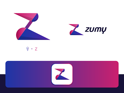 Zumy | Logo & Brand Identity a b c d e f g h i j k l m n o alphabet brand identity branding cold colorful gradient ice cream logomark logotype minimal minimalist p q r s t u v w x y z z letter