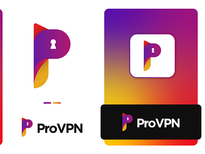 ProVPN - P Letter Logomark Design