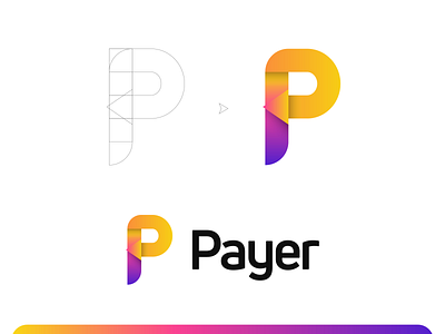 Payer - P Letter Logomark bill brand identity branding cashback coin credit card debit card discount finance gradient logotype minimal modern payer payment shopping visual identity