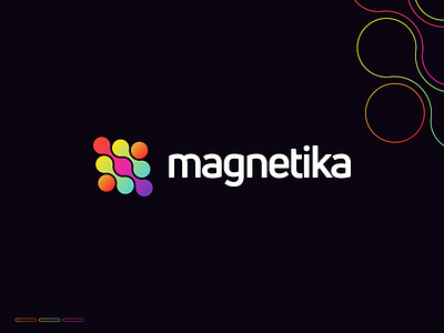 Magnetika - Logomark Design brand identity branding colorful fintech gradient hardware logomark minimal software tech technology visual identity