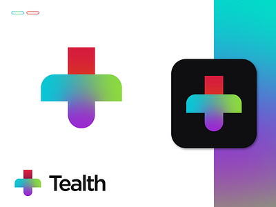 Tealth - T Letter Logomark Design a b c d e f g h i j k l m n o alphabet brand identity branding digital gradient health letter logo logomark logotype minimal p q r s t u v w x y z startup t letter tech technology visual identity