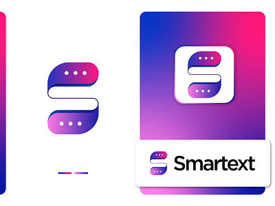 Smartext - S Letter Logomark Design a b c d e f g h i j k l m n o alphabet app brand identity branding chat communication gradient logomark logotype messenger p q r s t u v w x y z s letter visual identity