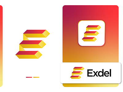 Exdel - E Letter Logomark Design alphabet logo brand identity branding delivery delivery service e letter express fast gradient logomark logotype minimal modern online delivery parcel unique visual identity