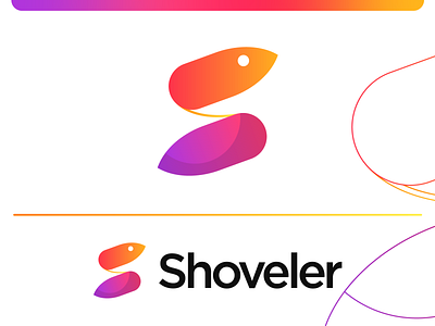 Shoveler - S Letter Logomark Design alphabet animal brand identity branding logo design logomark logotype minimal nature s letter television underwater waterlife wildlife