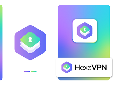 HexaVPN - VPN Security Logomark Design brand identity browsing cyber security fast hacking internet logo design logomark network phising privacy private network proxy safe secure security vpn