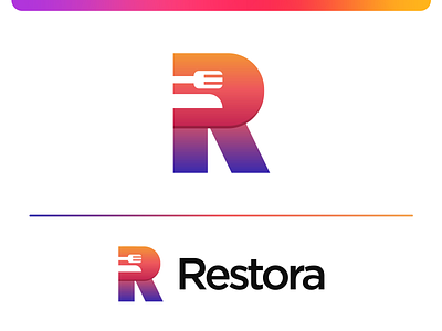 Restora - R Letter Logomark Design