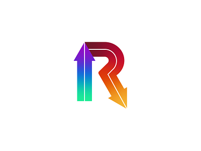 Rocket - R Letter Logomark Design