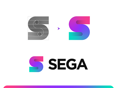 SEGA - S Letter Logomark Design alphabet brand identity branding cgi computer game games logomark online game ps4 ps5 s letter sega sports video game virtual game