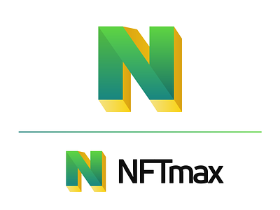NFTmax - N Letter Logomark Design alphabet audio blockchain blockchain technology brand identity branding data digital ledger logomark logotype n letter nft nfts non fungible token ownership photo unit video