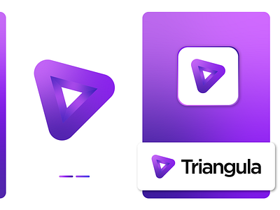 Triangula - Triangle Shape Logomark brand identity branding cash finance fintech fund transfer logo design logomark logos logotype mfs mobile banking money send money shape