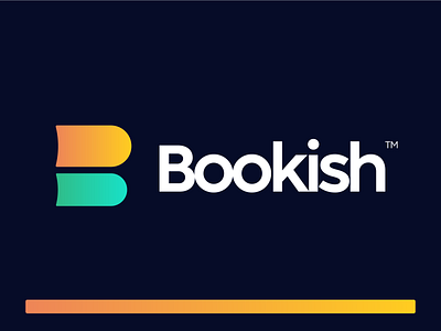 Bookish - Online Education Logo Design academic b letter book branding coding development education graphic design hard skills live class logo design logomark logos logotype online class skill soft skills study video editing videos