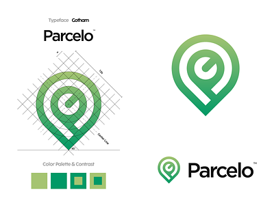 Parcelo - Parcel Delivery Logo Design box brand identity branding fast delivery home delivery location logo logo design logodesign logomark logos logotype online p letter percel service shopping