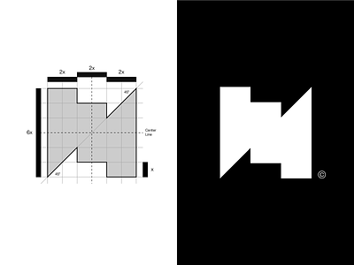 H - H Letter + 🏠 Real Estate Logomark Design