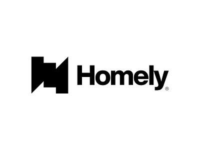 Homely - Real Estates Logomark Design brand identity branding h letter home homely house housing land landlord logo logo design logomark logos logotype payment properties real estates rent tenant